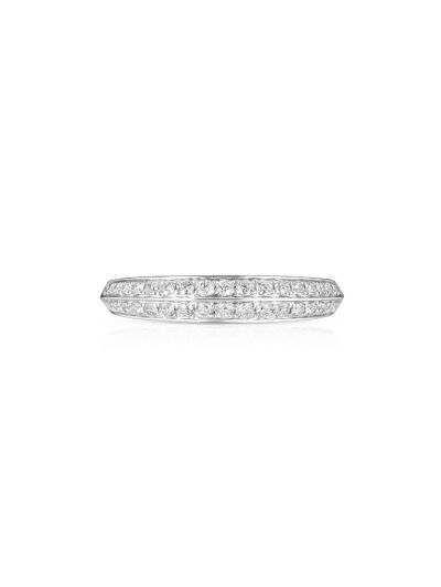 3.5 mm Pave Diamond Eternity Band (0.35ct. tw.) in 18K White Gold 