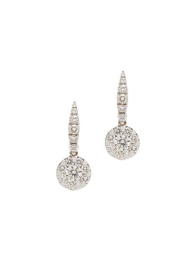 The Perfect Match Large Diamond Earrings (1.50ct. tw.) in 18K White Gold 