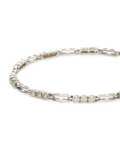 3rio Diamond Bracelet (0.84ct. tw.) in 18K White Gold 